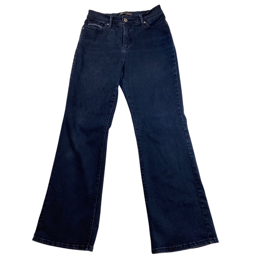 Levis 512 Perfectly Slimming Bootcut Jeans Dark Wash Blue Denim Women Size 8/29